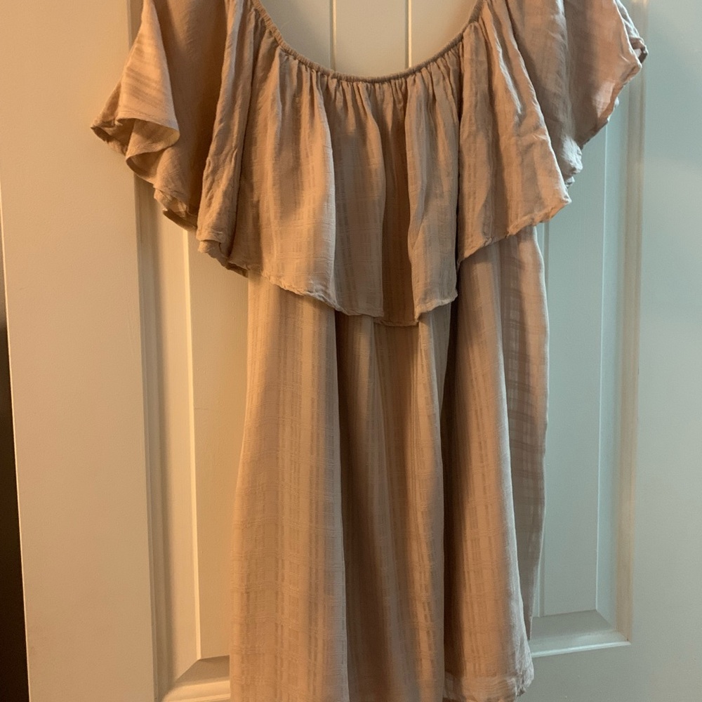 Off the shoulder ruffle dress
